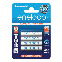 Panasonic eneloop AAA 1/4 1.2V 750mAh NiMH BK-4MCCE punjiva baterija