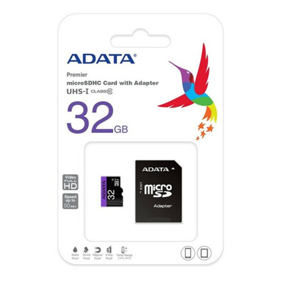 AData AUSDH32GUICL10A Micro SD 32GB + SD adapter memorijska kartica