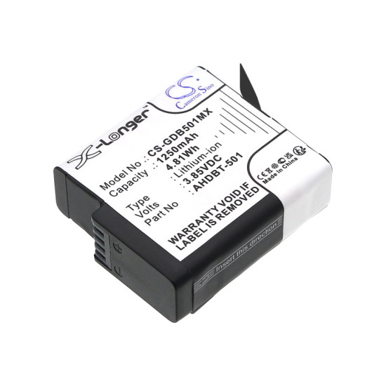 Cameron Sino CS-GDB501MX 3.85V 1250mAh Li-ion baterija za kameru GoPro Hero 5, Hero 6, Hero 7, Hero 8 SPJB1B