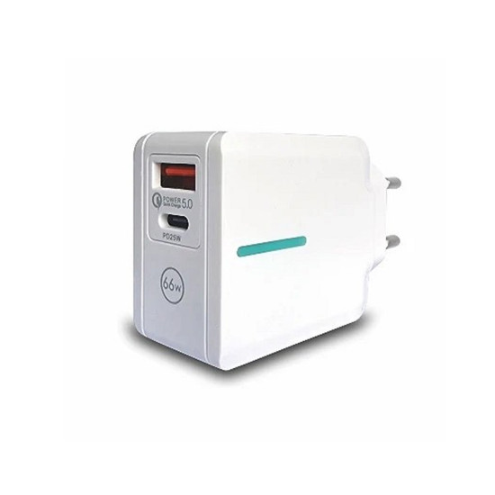 Bavitel KeKe F012 / WUW-T66 66W Usb A+ Type C beli punjač