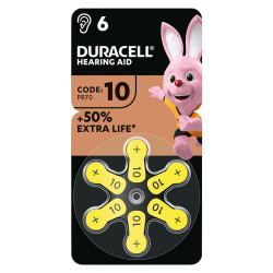 Duracell 10/PR70 1.45V 1/6 baterija za slušni aparat