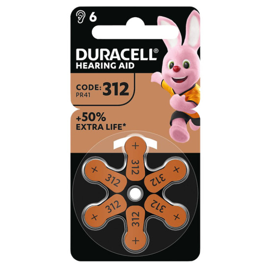 Duracell 312/PR41 1.45V 1/6 baterija za slušni aparat