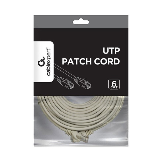Gembird PP6U-10M CAT6 UTP Patch cord mrežni kabl 10m sivi