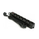 Gembird SPG6-B-6  6 uticnica(3x1.5mm, 16A,3500W) black produžni kabl sa zaštitom 1.8m