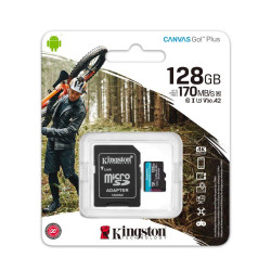 Kingston SDCG3/128 128GB MicroSD Canvas Go! w/SD adapter