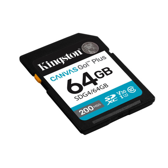 Kingston SDG4 64GB SD Card 64GB, Canvas Go! Plus memorijska kartica