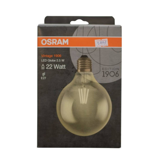 Osram Vintage 1906 LED CL GLOBE 125 FIL GOLD 21 E27 2,8W/824 LED sijalica