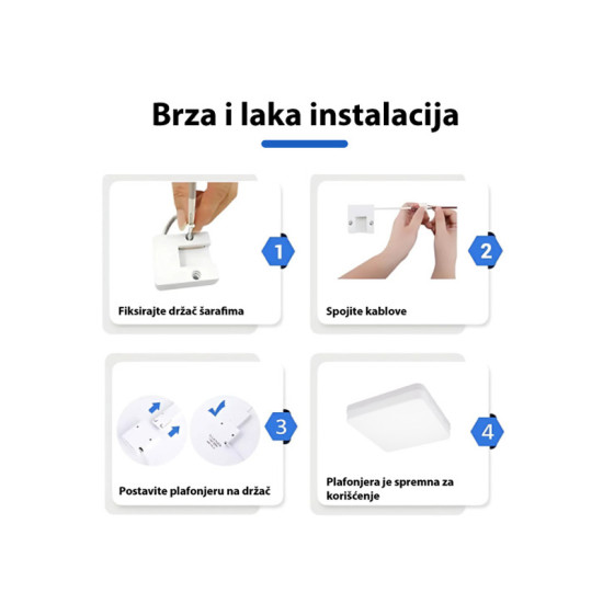 Prosto LPF-UF/P-36/W UFO 36W 4000K LED pravoug. plafonjera dnevno svetlo