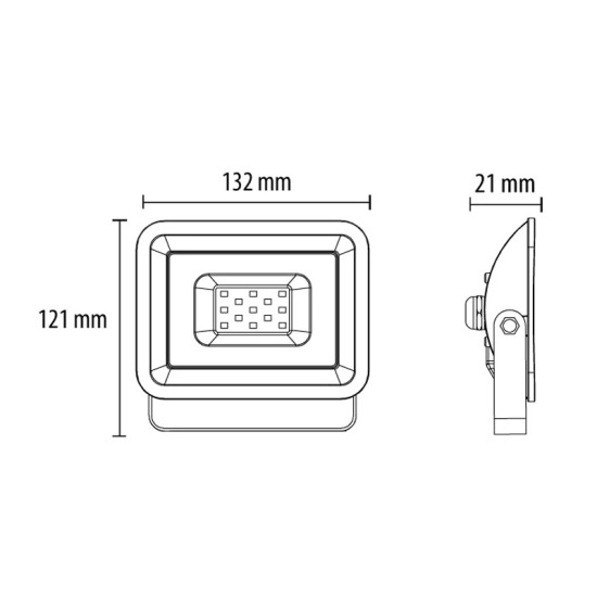 Prosto LRF024EW-20W/BK 20W 6500K LED reflektor