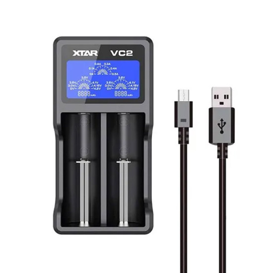 XTAR VC2 punjač Li-ion baterija