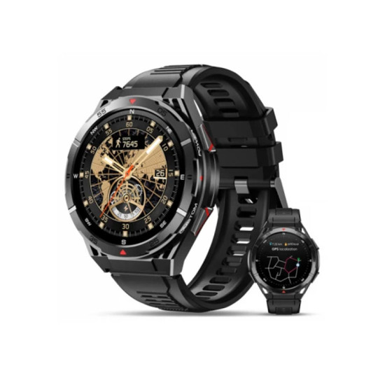 Oukitel BT12 Smart Watch Sport Rugged 480mAh/Heart rate/SpO2/Accelerometer crni