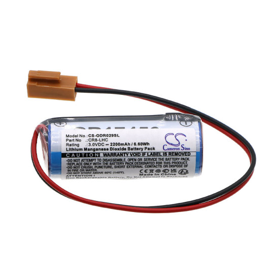 Cameron Sino CS-ODR029SL 3V 2200mAh Li-MnO2 litijumska baterija za Fanuc 180is-WB, Onsrud DR029