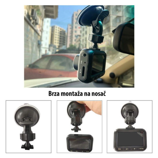 Auto kamera CDV0017 LCD 2.45inča 1920x1080 piksela, 30 fps