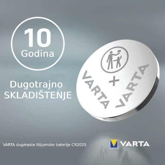 Varta CR2025 1/1 3V litijumska baterija