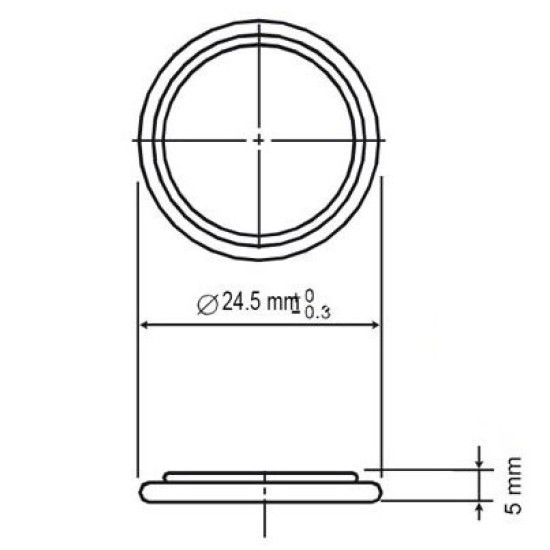 EEMB LIR2450-PEN3 3.6V 120mAh Li-ion industrijska punjiva baterija