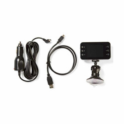 Nedis DCAM06BK Dash Cam, 720p@30fps, 3.0 MPikel, 2,4 LCD, Detekcija pokreta, Crna