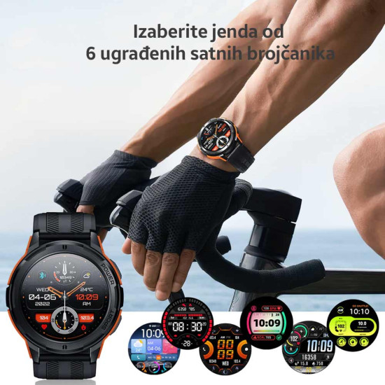 Oukitel BT10 Smart Watch Sport Rugged Crno sivi