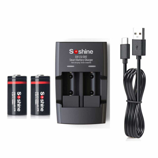 Soshine S5(Fe) punjač (RCR123 RCR2 3.2V) LiFePO4 baterija