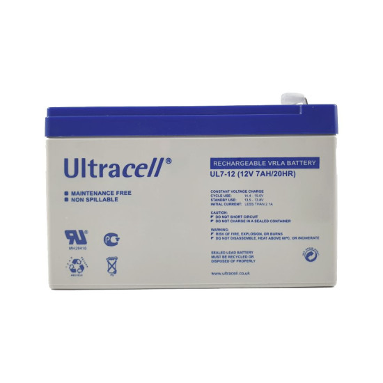Ultracell UL7-12 12V F1 7Ah VRLA stacionarni akumulator